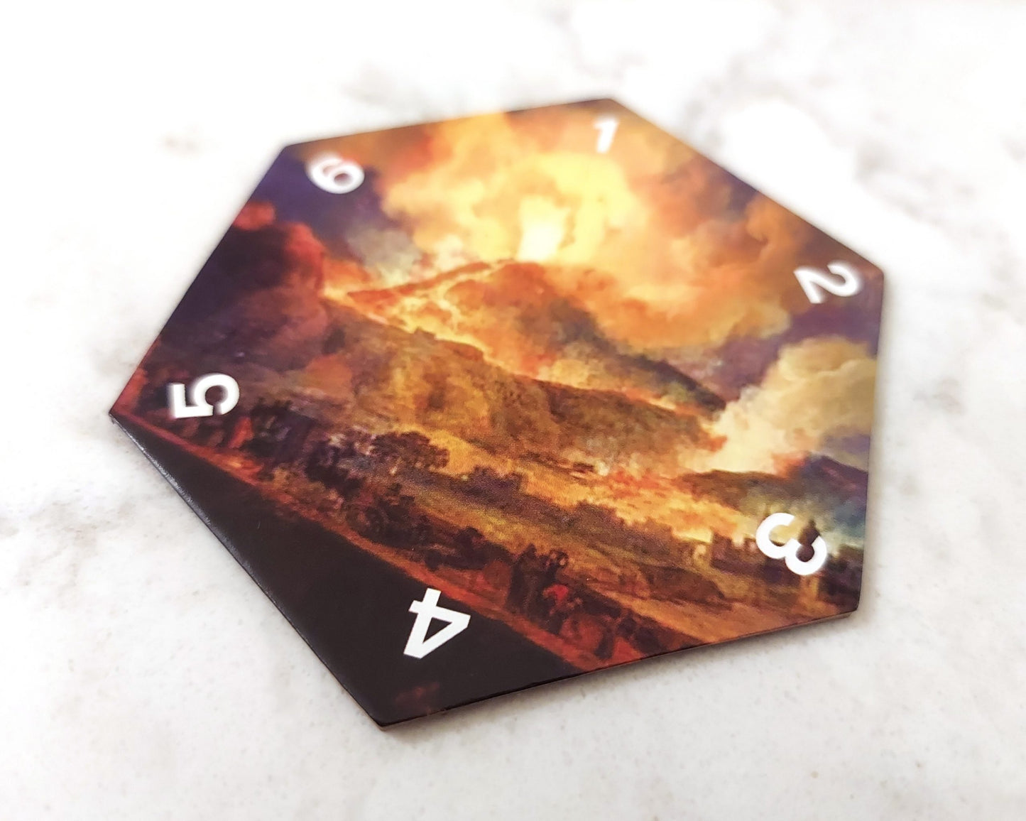 Volcano Hex - 1776 Eruption of Vesuvius Special Edition B - compatible with Catan's Settlers of Catan, Seafarers & Catan Expansions