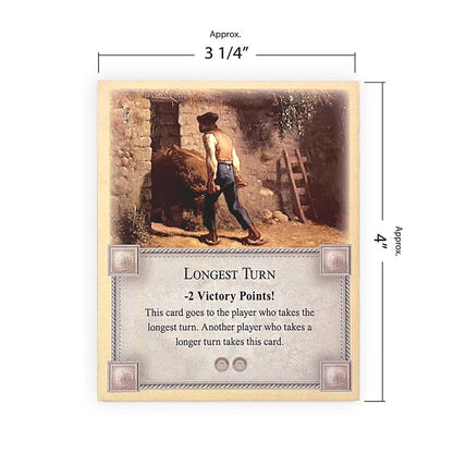 3-Pack Bonus Cards: Longest Turn, Port of Call and Most Developed compatible with Catan's Settlers of Catan and Catan Expansions