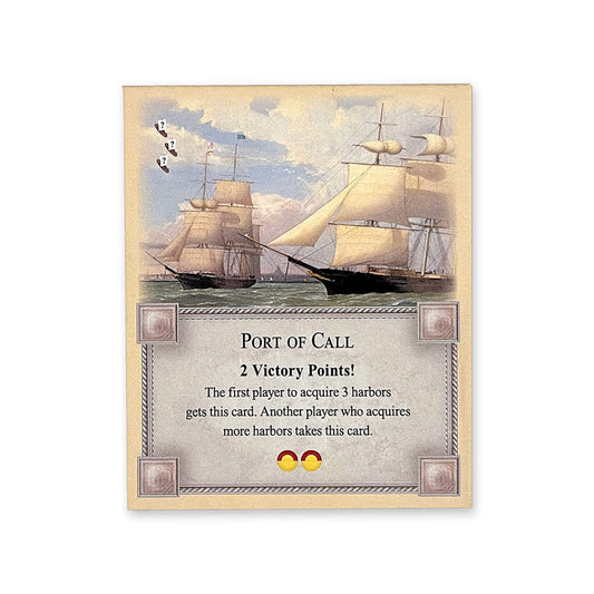 Port of Call (Harbormaster) Game Card compatible with Catan's Settlers of Catan, Seafarers and other Catan Expansions
