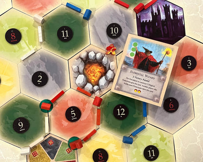 Elemental Golem Scenario compatible with Catan's Settlers of Catan and Seafarers Expansion
