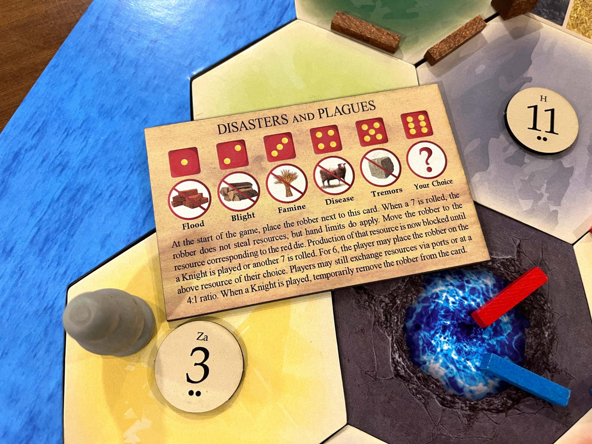 Disasters and Plagues Robber Scenario compatible with Catan's Settlers ...
