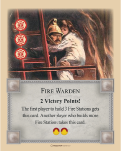 Fire Table Card Firestorm Wildfire Scenario Card, Meeple and Game Pieces for 3-4, or 5 ...