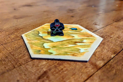 Wooden Robber Meeple compatible with Catan's Settlers of Catan, Seafarers and Catan Expansions