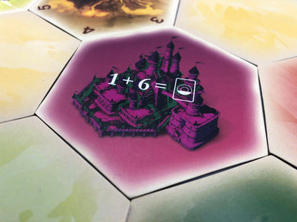 Magic 7 Wizard's Castle Scenario Hex compatible with Catan's Settlers of Catan, Seafarers, and Catan Expansions